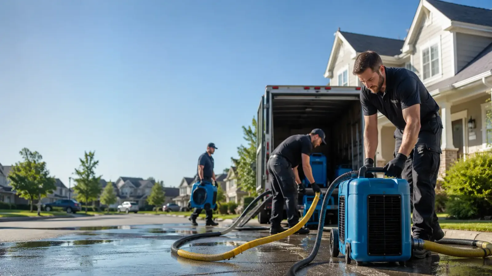 Water Damage Mitigation in House, NM